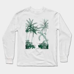 Palms forest green Long Sleeve T-Shirt